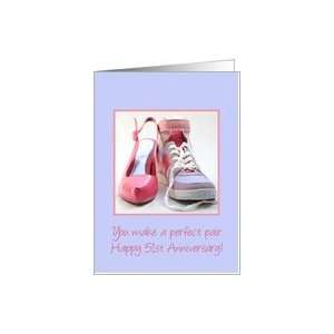  51st Anniversary to a perfect pair Card: Health & Personal 