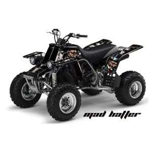 AMR Racing Yamaha Banshee 350 ATV Quad Graphic Kit   Madhatter: Black 