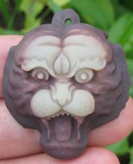 Charming Carved Zipao Jade Tiger Amulet Pendant.Gem  