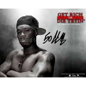   Cent Signed Get Rich or Die Tryin Autographed Photo2 