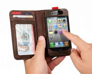 NEW Twelve South BookBook Leather Wallet Case for iPhone 4 Hot Sale 