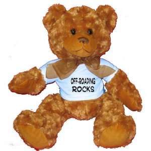  Off Roading Rocks Plush Teddy Bear with BLUE T Shirt: Toys 