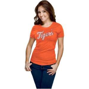   Tigers Womens Nike Orange Heather Blended T Shirt
