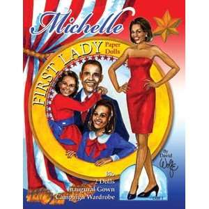  Michelle Obama Paper Dolls Toys & Games