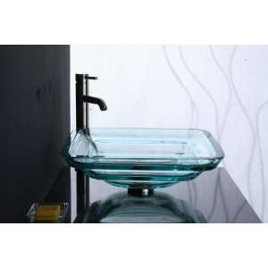  Xylem Bathroom Basins GV101TSQ Xylem Clear Tiered Square 