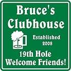  Custom Name Golf Golfing Golfer Welcome Friend Gift Bar Sign 