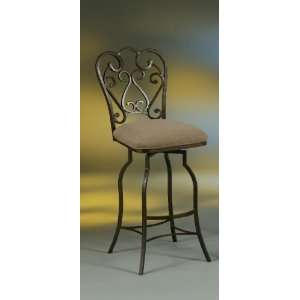  Pastel Magnolia 30 Swivel Barstool   Autumn Rust Finish 