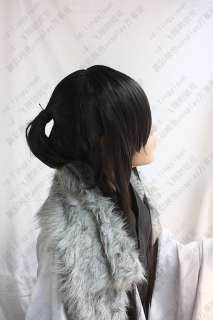 Kanda Yuu Braid Wig Cosplay Long Black Straight Wigs 100cm  