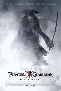 PIRATES OF THE CARIBBEAN AT WORLDS END MOVIE POSTER 1 Sided ORIGINAL 