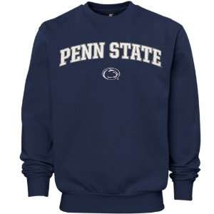 Penn State Nittany Lions Navy Blue Arch Logo Classic Fleece Sweatshirt