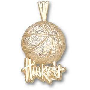  Nebraska Cornhuskers 10K Gold HUSKERS Basketball 