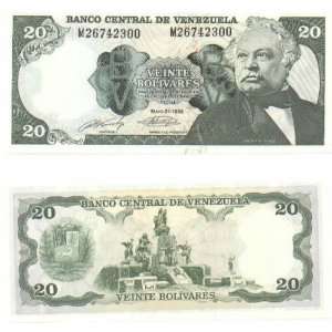  Venezuela 1990 20 Bolivares, Pick 63c 