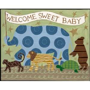  welcome sweet baby original painting: Baby
