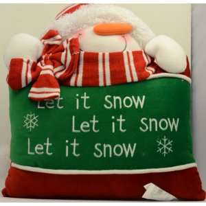  Chirstmas Decorative Pillow (16 in X 18 In)   LET It Snow 