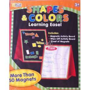   Learning Easel Shapes & Colors w/ Wipe off board 50 Magnets included
