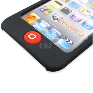 New Silicone Case + LCD Film for ipod Touch 4 4G j  