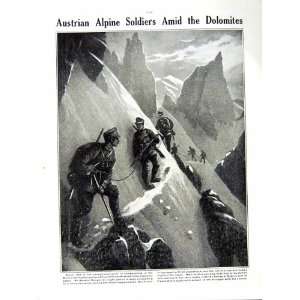   1916 WORLD WAR HUNGARIAN SOLDIERS AUSTRIANS DOLOMITES