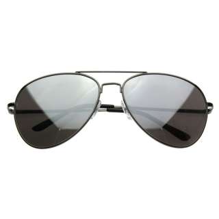   ZeroUV Classic Mirrored Metal Aviator Aviators Sunglasses 1375  