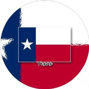  Pack of 12 6cm Square Stickers Texas Flag: Home & Kitchen