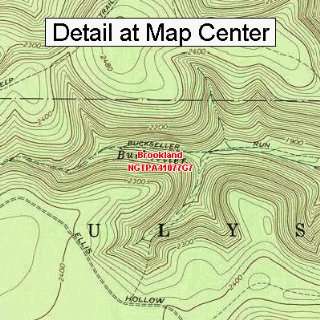  USGS Topographic Quadrangle Map   Brookland, Pennsylvania 