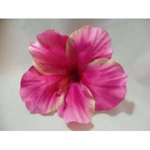  LARGE Hot Pink Hibiscus Hair Flower Clip: Everything Else