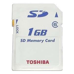  Toshiba 1GB Class 6 High Speed Type Secure Digital Card 