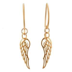   Earrings in Gold Vermeil with Contemporary Gold Vermeil Earwire, #7573