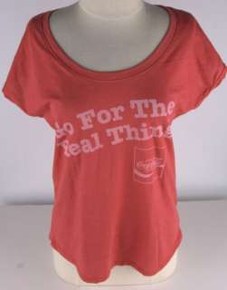 Mighty Fine Red Coca Cola Real Thing Tee Shirt 1752  