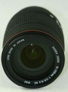 SIGMA 18 200mm 18 200 LENS KIT F Canon 600D 50D T3I T3  