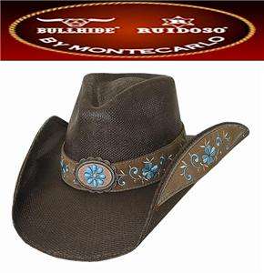 NEW Montecarlo Bullhide FOREVER YOUNG Western Cowboy Hat Bangora Straw 