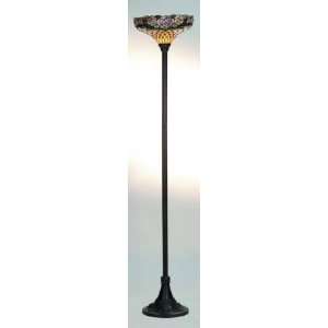  Meyda Tiffany Lamp 82308 69H Jeweled Rose Torchiere