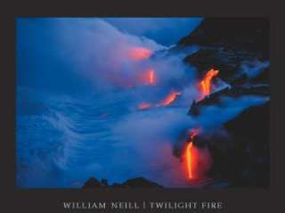 Twilight Fire William Neill Volcano Lava Print Art  