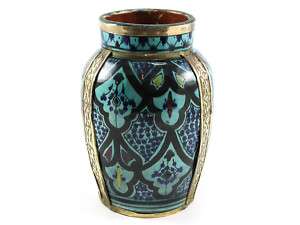 c1900 North African Pottery Safi Vase  
