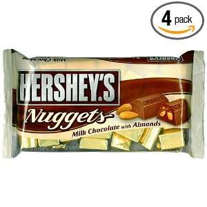 Hersheys Nuggets, Milk Chocolate with Almonds, 12 Ounce Bags (Pack of 