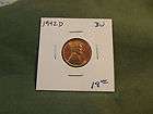 1942D BU Lincoln wheat cent, see store for more coins, 