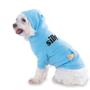 silly Hooded (Hoody) T Shirt with pocket for your Dog or Cat LARGE Lt 
