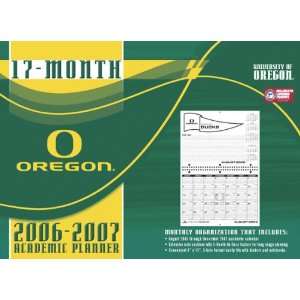  Oregon Ducks 8x11 Academic Planner 2006 07 Sports 