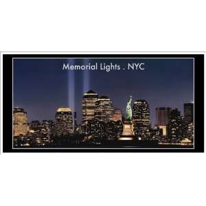  Memorial Lights, NYC   Poster by Viktor Balkind (5x2.5 