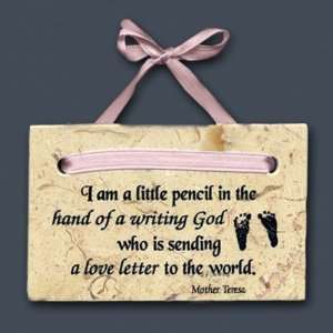 Baby Girl Plaque Mother Teresa Quote: Home & Kitchen