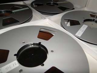 10 ►Recording Reels ½ ANALOG Tape.lot of (4) in White Boxes 
