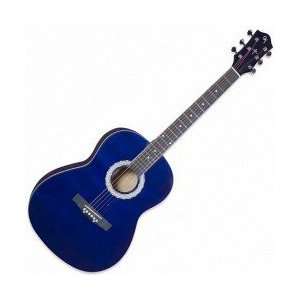  39 Blue Cutaway Acoustic Folk Guitar 82000021: Musical 