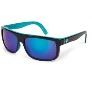  Dragon Wormser Sunglasses   Jet Teal Frame/Green Ionized 