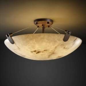  FAL 9611   Justice Design   18 Semi Flush Bowl   LumenAria 