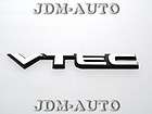 VTEC Black Honda Badge Emblem Sticker Trunk Lip Body JDM Kit Engine 