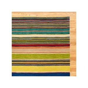  : Striped Wool Tufted Rug, Multicolor   World Market: Home & Kitchen