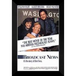  Broadcast News 27x40 FRAMED Movie Poster   Style A 1987 