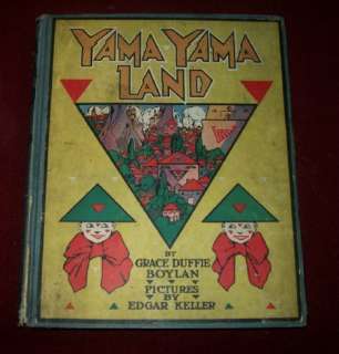 1909 Childrens Book Yama Yama Land Grace Boylan Keller Imitation 