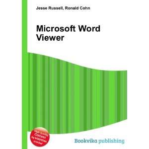  Microsoft Word Viewer Ronald Cohn Jesse Russell Books