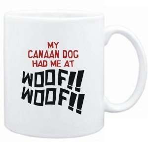    Mug White MY Canaan Dog HAD ME AT WOOF Dogs: Sports & Outdoors