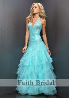 Stock Blue Bridesmaids/ball/gown Size: 6 8 10 12 14 16  